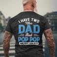 I Have Two Titles Dad And Pop Pop Funny Grandpa Fathers Day Mens Back Print T-shirt Gifts for Old Men