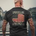 I Identify As An American Patriot And This Is My Pride Flag Men's Crewneck Short Sleeve Back Print T-shirt Gifts for Old Men
