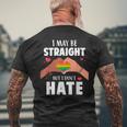 I May Be Straight But I Dont Hate Gay Pride Lgbt Mens Back Print T-shirt Gifts for Old Men