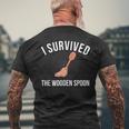 I Survived The Wooden Spoon Spoon Survivor Mens Back Print T-shirt Gifts for Old Men
