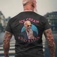 Ice Cream Socialism Rules For Thee Not For Me Joe Biden Socialism Funny Gifts Mens Back Print T-shirt Gifts for Old Men