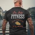 Ich Bin In Fitness Funny Apple Pie Lover Mens Back Print T-shirt Gifts for Old Men