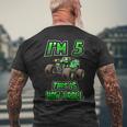 Im 5 This Is How I Roll 5 Years Old 5Th Birthday Mens Back Print T-shirt Gifts for Old Men
