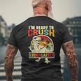 Im Ready To Crush Kindergarten Dinosaur Boys Mens Back Print T-shirt Gifts for Old Men