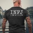 Infj One Of A Kind Unique Personality Type Introvert Mens Back Print T-shirt Gifts for Old Men