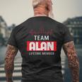 Its A Team Alan Lifetime Member Thing Family First Last Name Funny Last Name Designs Funny Gifts Mens Back Print T-shirt Gifts for Old Men