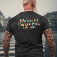 Its Me Hi Im The Para Its Me Mens Back Print T-shirt Gifts for Old Men