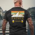 Its Not A Dad Bod Its A Father Figure Mountain On Back Mens Back Print T-shirt Gifts for Old Men
