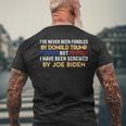 Ive Never Been Fondled By Donald Trump But Screwed By Mens Back Print T-shirt Gifts for Old Men