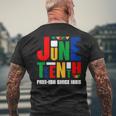 Junenth Free-Ish Since 1865 Celebrate Black History Mens Back Print T-shirt Gifts for Old Men