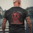Kawaii Goth Satanic Baby Baphomet Men's T-shirt Back Print Gifts for Old Men