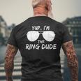 Kids Yup Im The Ring Dude Funny Kids Ring Bearer Mens Back Print T-shirt Gifts for Old Men