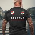 Lebanon SportSoccer Jersey Flag Football Beirut Mens Back Print T-shirt Gifts for Old Men