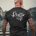 Leopard Love Real Estate Life Realtor Life House Investment Men's T-shirt Back Print Gifts for Old Men