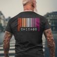 Lesbian Gay Barcode Pride Chicago Illinois Queer Aesthetic Mens Back Print T-shirt Gifts for Old Men Lesbian Gay Barcode Pride Chicago Illinois Queer Aesthetic Mens Back Print T-shirt Gifts for Old Men
