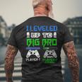Leveled Up To Big Brother 2024 Cute Im Going To Be A Big Bro Funny Gifts For Brothers Mens Back Print T-shirt Gifts for Old Men
