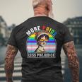 Lgbt Ally Gay Pride Clothers More Pride Less Prejudice Mens Back Print T-shirt Gifts for Old Men