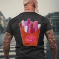 Lipstick Lesbian Lgbtq Potato French Fries Gay Pride Mens Back Print T-shirt Gifts for Old Men