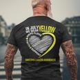 Love Hope Faith July We Wear Yellow Sarcoma Cancer Awareness Mens Back Print T-shirt Gifts for Old Men