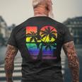 Love Is Love Gay Pride Lgbt Beach Mens Back Print T-shirt Gifts for Old Men