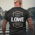 Lowe Name Gift Lowe Quality Mens Back Print T-shirt Gifts for Old Men