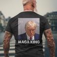 Maga King Trump Never Surrender Men's T-shirt Back Print Gifts for Old Men