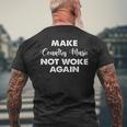 Make Country Music Not Woke Again Mens Back Print T-shirt Gifts for Old Men