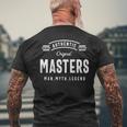 Masters Name Gift Authentic Masters Mens Back Print T-shirt Gifts for Old Men