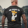 Me-Goose-Ta - Funny Saying Goose Mexican Latino Cool Spanish Mens Back Print T-shirt Gifts for Old Men