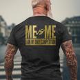 Me Vs Me I Am My Own Competition Motivational Mens Back Print T-shirt Gifts for Old Men