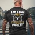 Mens Funny Gym Dad Fitness Workout Quote Men Mens Back Print T-shirt Gifts for Old Men