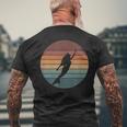 Mermaid Vintage Design Mens Back Print T-shirt Gifts for Old Men