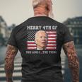 Merry 4Th Of You Knowthe Thing Happy 4Th Of July Memorial Men's Back Print T-shirt Gifts for Old Men