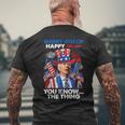 Merry 4Th Of You Know The Thing Funny Joe Biden 4Th Of July Mens Back Print T-shirt Gifts for Old Men