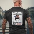 Messy Buns And Loaded Guns Raising Lions Patriotic Not Sheep Men's Back Print T-shirt Gifts for Old Men