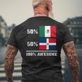 Mexico Dominican Republic Mexican Flag Pride Men's T-shirt Back Print Gifts for Old Men