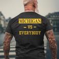 Michigan Vs Everyone Everybody Men's T-shirt Back Print Gifts for Old Men