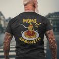 Moms Spaghetti Food Lovers Novelty For Women Men's Back Print T-shirt Gifts for Old Men