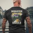 Monster Truck Are My Jam Monster Truck Uncle Men's T-shirt Back Print Gifts for Old Men