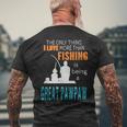 More Than Love Fishing Great Pawpaw Special Great Grandpa Mens Back Print T-shirt Gifts for Old Men