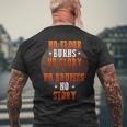 Motivational Basketball - No Floor Burns No Glory Mens Back Print T-shirt Gifts for Old Men