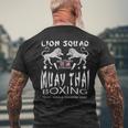 Muay Thai Kick Boxing Training Men's T-shirt Back Print Gifts for Old Men