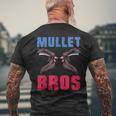 Mullet Bros - Mullet Pride Funny Redneck Mullet Mens Back Print T-shirt Gifts for Old Men