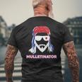 Mulletinator - Mullet Pride Funny Redneck Mens Back Print T-shirt Gifts for Old Men