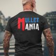 Mulletmania - Funny Redneck Mullet Pride Mens Back Print T-shirt Gifts for Old Men