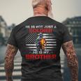 My Brother Is A Soldier Proud Army Sister Veterans Day Gift Mens Back Print T-shirt Gifts for Old Men