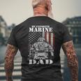 My Favorite Marine Calls Me Dad Fars Day Marine Mens Back Print T-shirt Gifts for Old Men