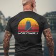 Need More Cowbell Funny Drummer Mens Back Print T-shirt Gifts for Old Men