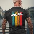 Nerd Dad Conservative Daddy Protective Father For Women Men's Back Print T-shirt Gifts for Old Men