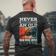 Never Underestimate An Old Man Who Loves Otters With A Otter Mens Back Print T-shirt Gifts for Old Men